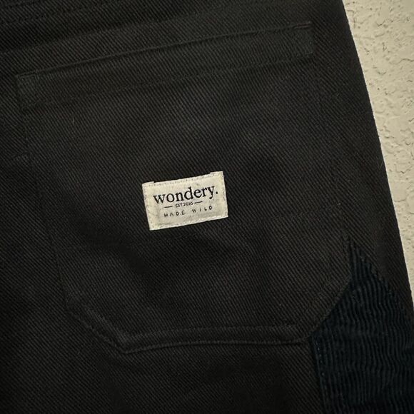 WONDERY Renee 2.0 Carpenter Pants Black High Rise Cargo Utility Cotton - Picture 9 of 15